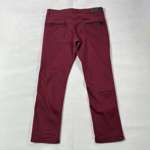 Fried Denim Red Jeans Men 38x32 (38x31) Slim Stretch‎ 5 Pocket Pants